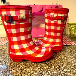 Hunter boots girls size 10